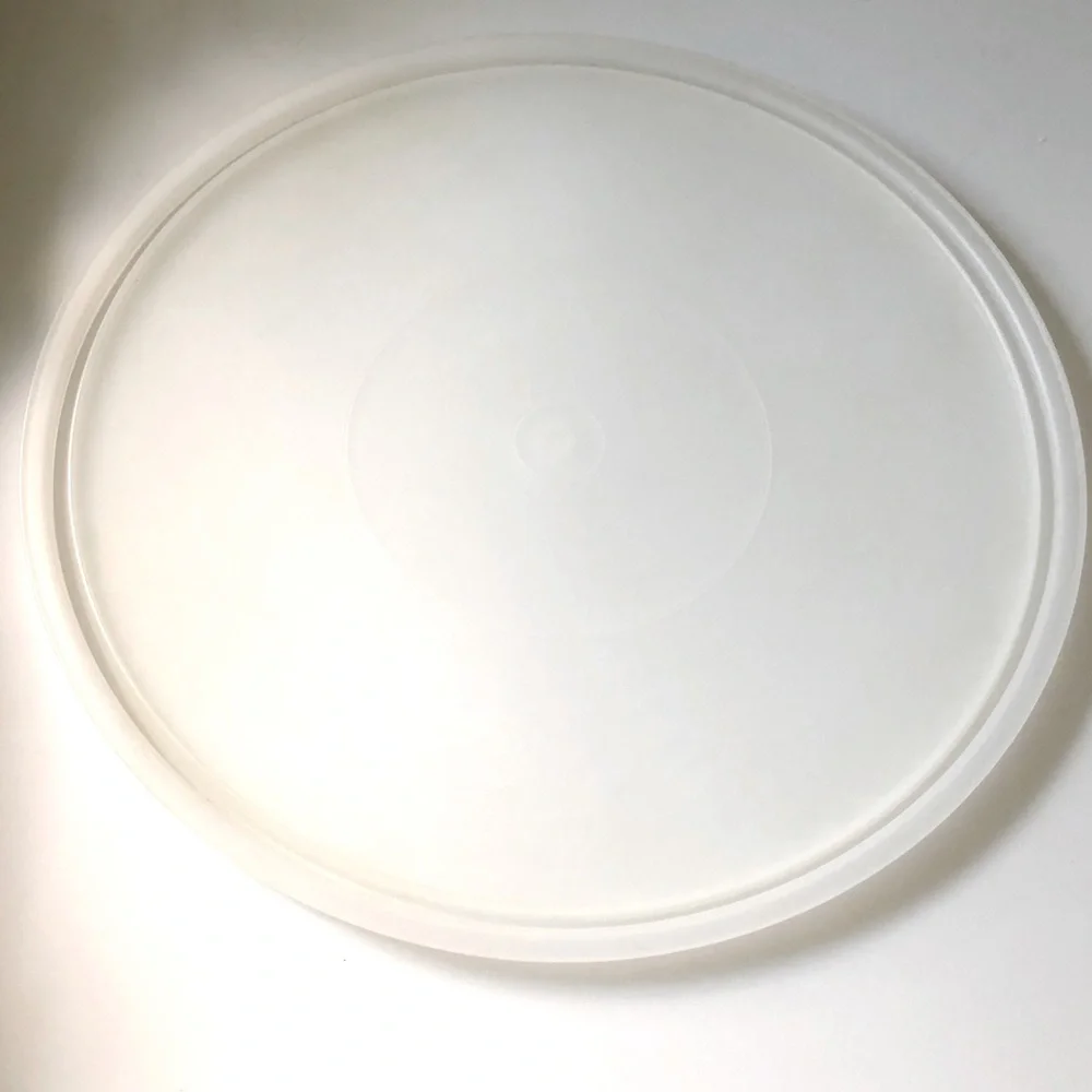 Vintage Tupperware Party Susan Divided Tray White & Sheer Lid + Handle